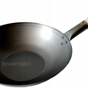 Wok Blaszany Spód Płaski 33cm Jade Temple
