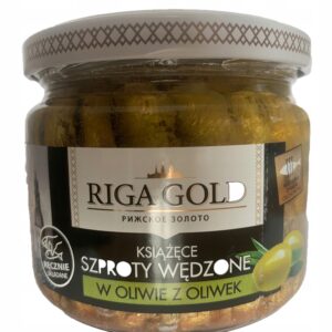 Szproty Wędzone w Oliwie z Oliwek Riga Gold 270g