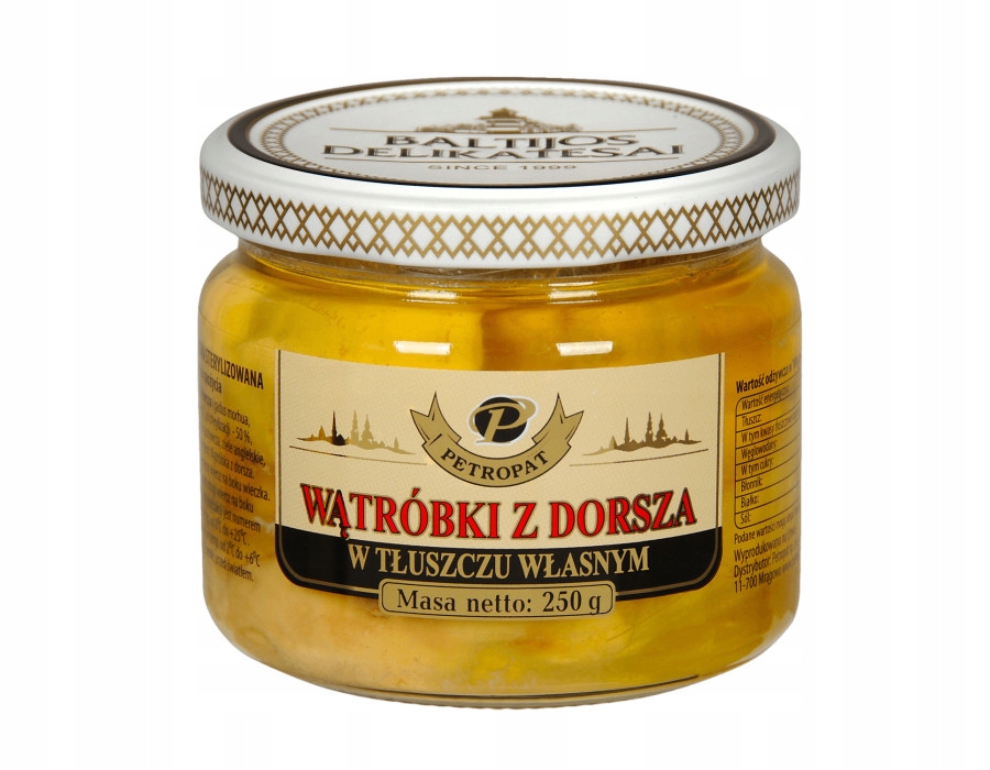 Wątróbki Dorszowe Riga Gold 0,25 Kg