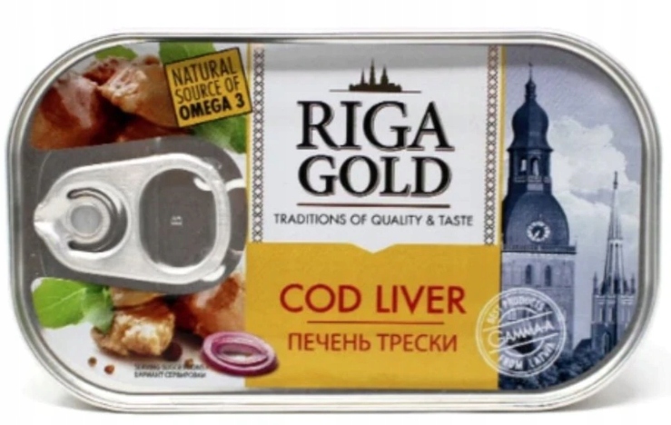 Wątróbka Z Dorsza Riga Gold Petropat 0,121 Kg