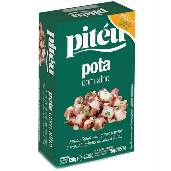 Pitéu - Kałamarnica Humboldta W Oleju Z Czosnkiem 120 G