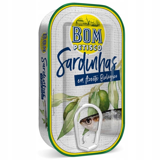 Sardynki BIO W Oliwie Z Oliwek 120 G BOM Petisco