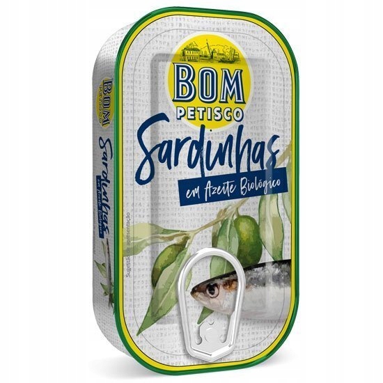 Sardynki BIO W Oliwie Z Oliwek 120 G BOM Petisco
