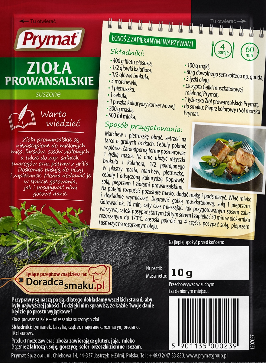 Prymat Zioła Prowansalskie Suszone 10 G