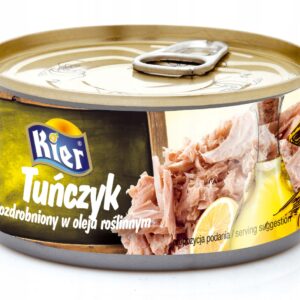 Tuńczyk w Oleju Roślinnym – Rozdrobniony 170g / 120g