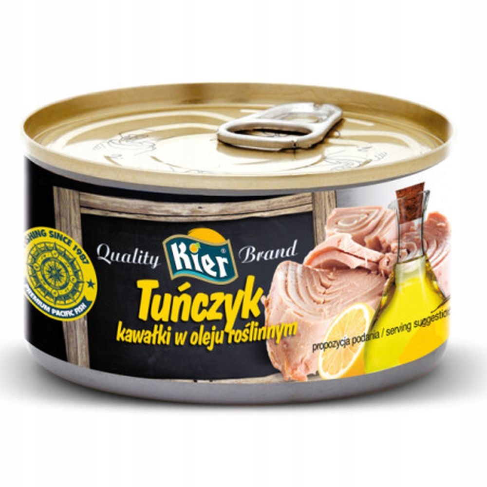 Tuńczyk W Oleju Roslinnym - Duże Kawałki 170G/ 120G