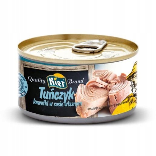 Tuńczyk W Sosie Własnym - Duże Kawałki 170G/ 120G
