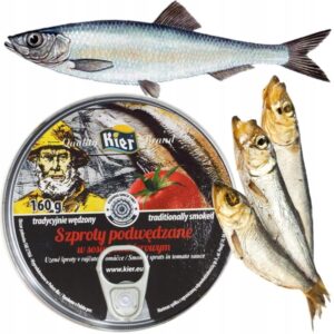 Szprot Podwędzany w Sosie Pomidorowym (tradycyjnie Wędzony) 160g
