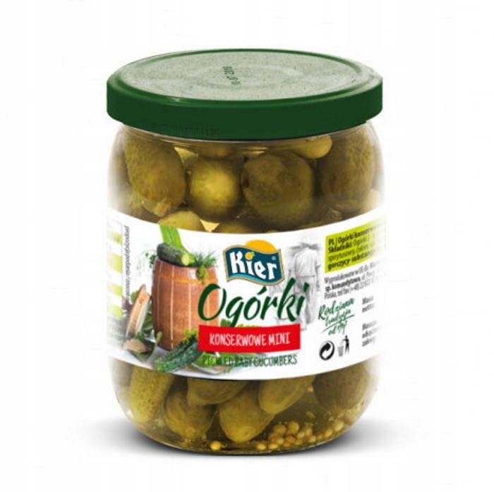 Ogórki Konserwowe Mini 720Ml 680G/360G