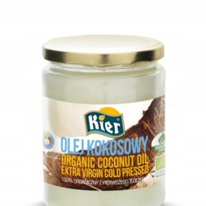 Olej Kokosowy Extra Virgin 100% Organiczny Tłoczenia Kier 500ml