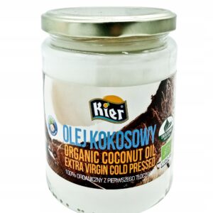 Olej Kokosowy Extra Virgin 100% Organiczny Tłoczenia Kier 500ml