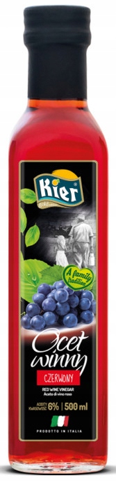 Czerwony Ocet Winny 500Ml