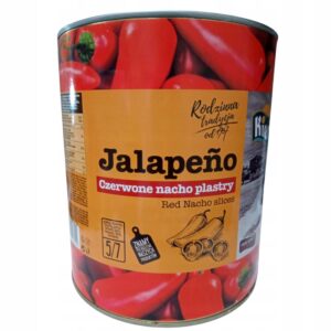 Papryczka Czerwona Jalapeno Nacho Plastry 3000g / 1560g