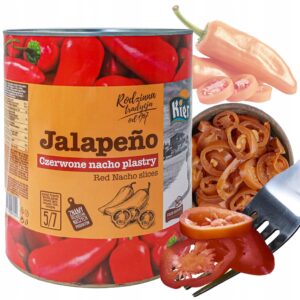 Papryczka Czerwona Jalapeno Nacho Plastry 3000g / 1560g