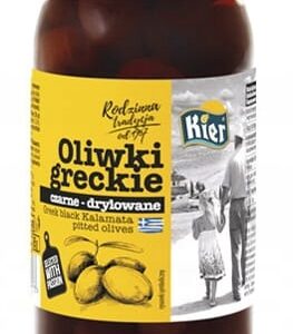 Greckie Oliwki Czarne, Drylowane 370ml 350g / 185g