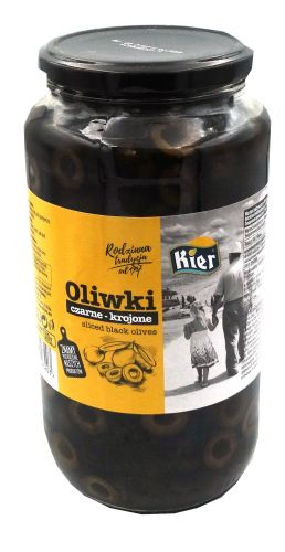 Oliwki Czarne Krojone 935Ml 920G/510G
