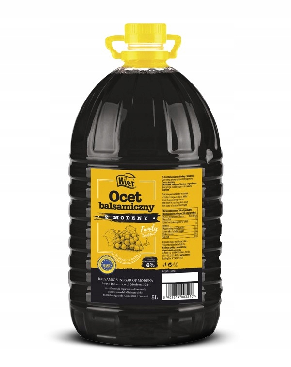 Ocet Balsamiczny Bez Karmelu Z Modeny 5 L