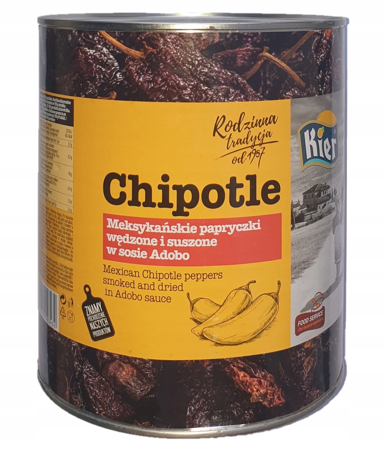 Papryczki Chipotle Kier Wędzone Sos Adobo 2800 G