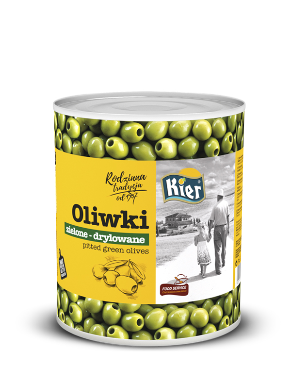 Duża Puszka Oliwki Zielone Drylowane 3100Ml 3000G/1550G