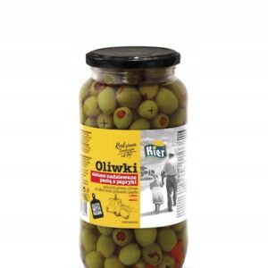 Oliwki Zielone Nadziewane Pastą Paprykową 935ml 900g / 575g
