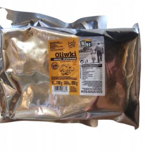 Hiszpańskie Oliwki Czarne Całe Drylowane w Worku 1700g / 850g