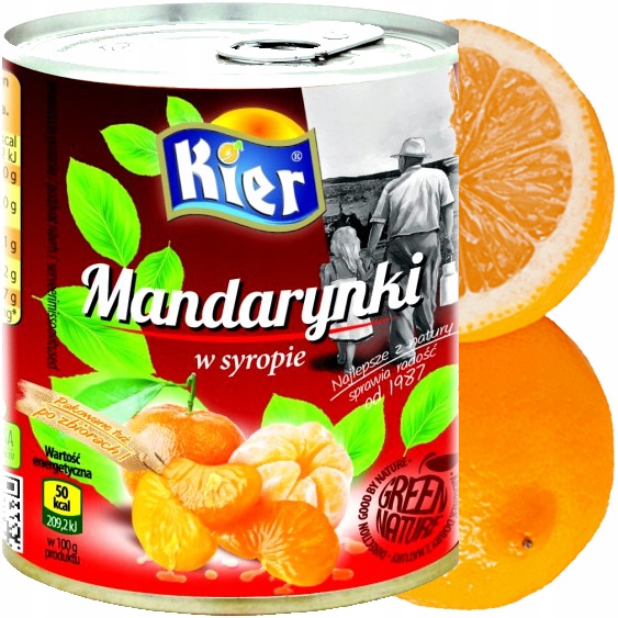 Mandarynka Segmenty W Syropie 312G/ 175G