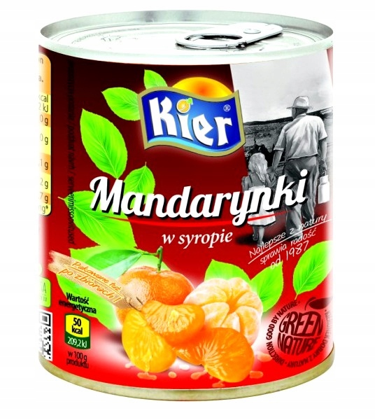 Mandarynka Segmenty W Syropie 312G/ 175G