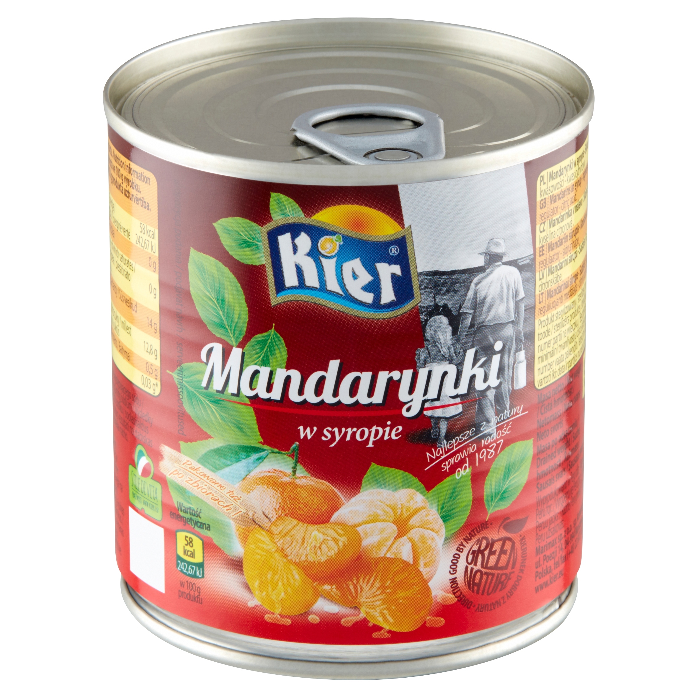 Mandarynka Segmenty W Syropie 312G/ 175G