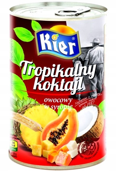 Koktajl Owocowy Tropikalny W Syropie 425G/ 250G