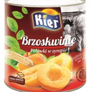 Duża Puszka Brzoskwinia Połówki w Syropie 2600g / 1500g
