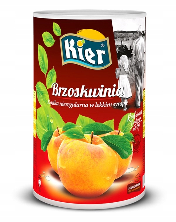 Duża Puszka Brzoskwinia Kostka Nieregularna W Syropie Ładna