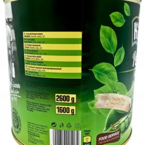 Duża Puszka Groszek Konserwowy -ze Świeżego Ziarna 2600g / 1600g