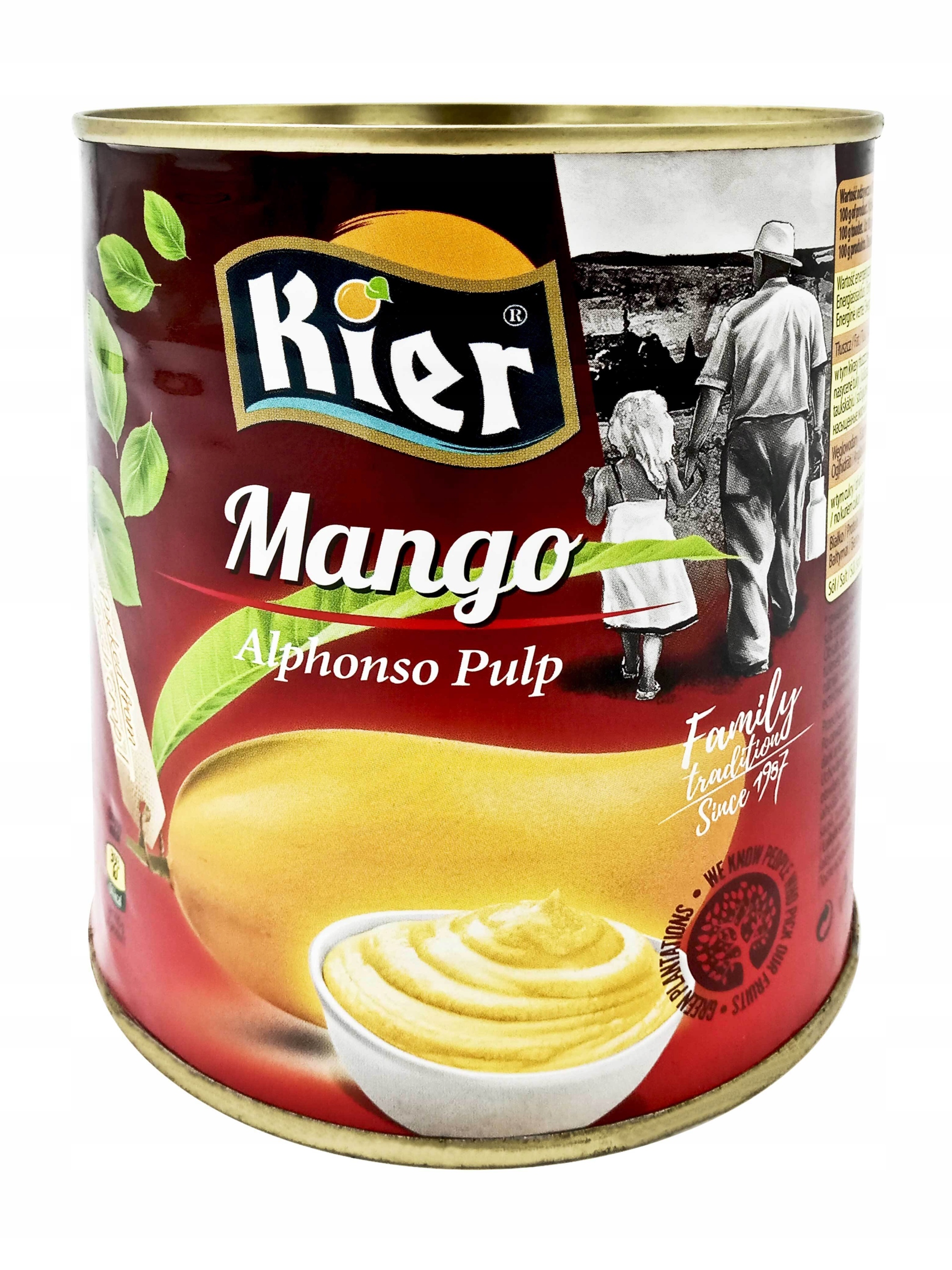 Duża Puszka Pulpa Mango Alphonso 3100G