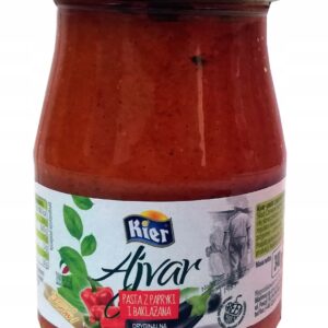 Oryginalny Ajvar Pasta z Papryki i Bakłażana 370ml