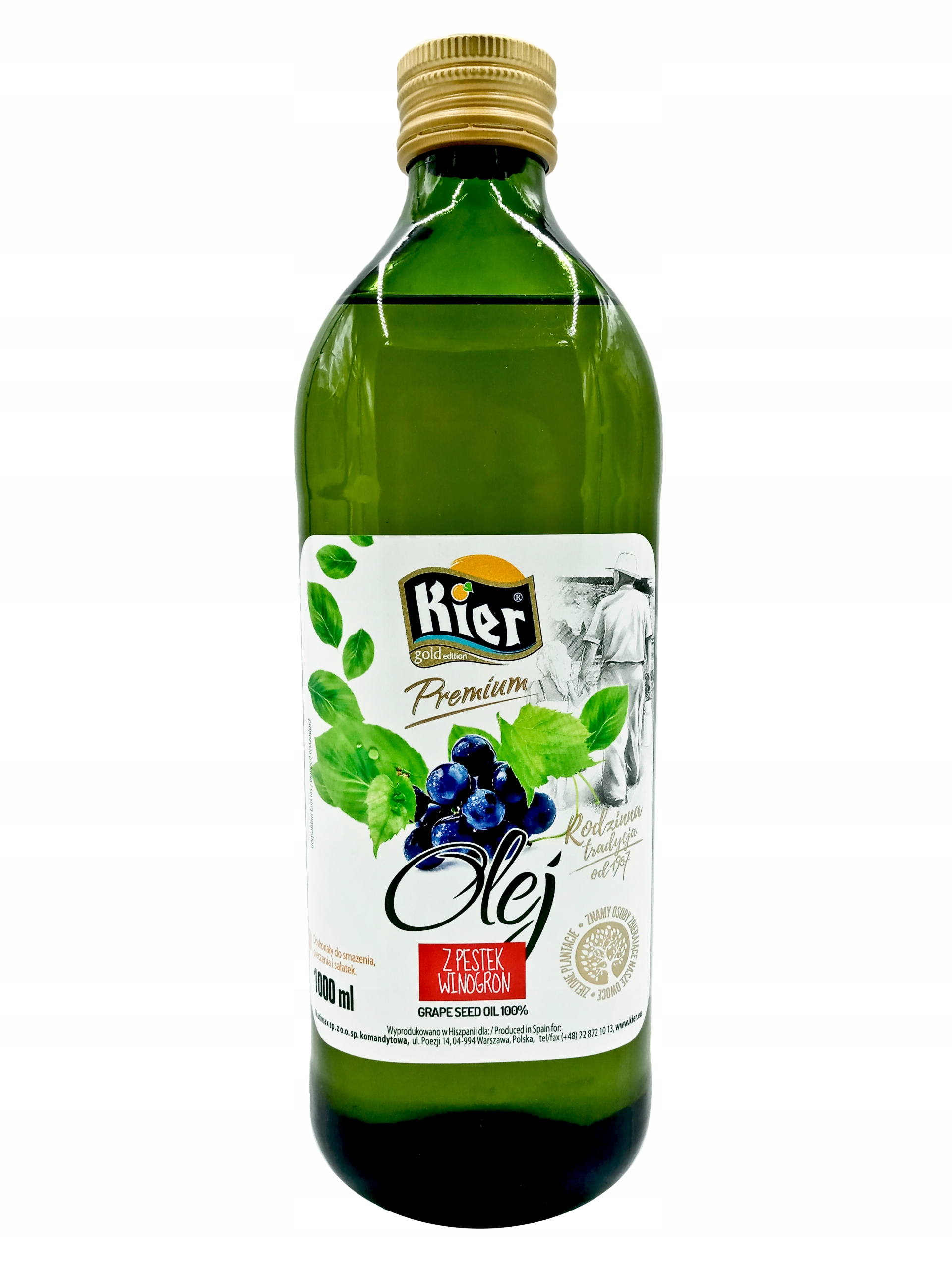 Olej Z Pestek Winogron Premium 1 L