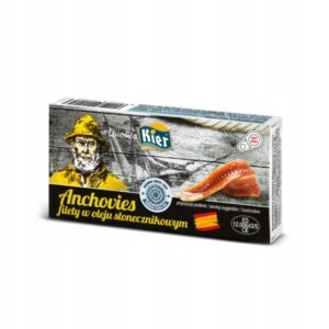 Anchovies Filety w Oleju Słonecznikowym Puszka 45g / 26g