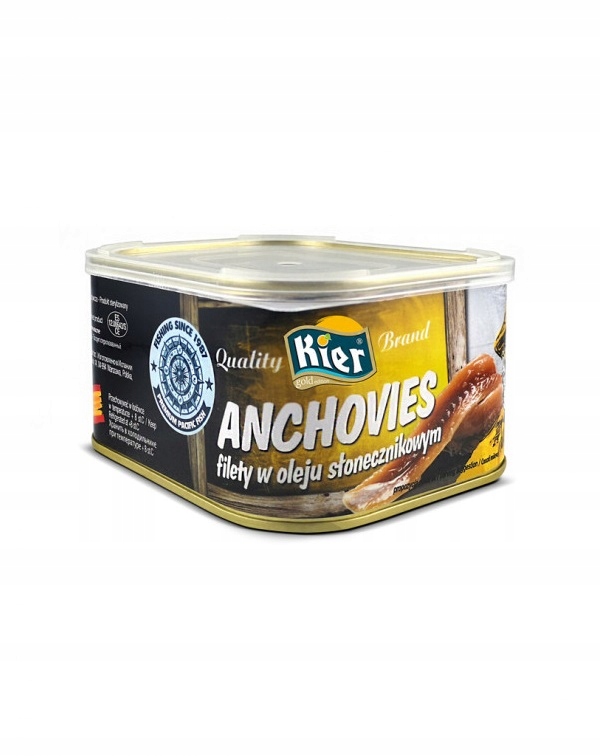 Anchovies Filety W Oleju Słonecznikowym Duża Puszka 600G/ 400G