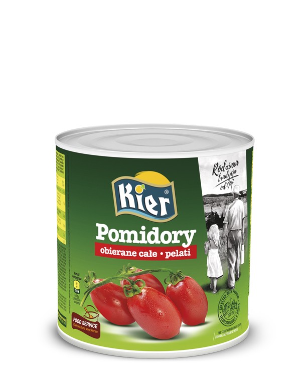 Duża Puszka Pomidory Obrane Całe 2550 G