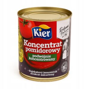 Koncentrat Pomidorowy 28-30° Brix Podwójnie Koncentrowany 800g Kier