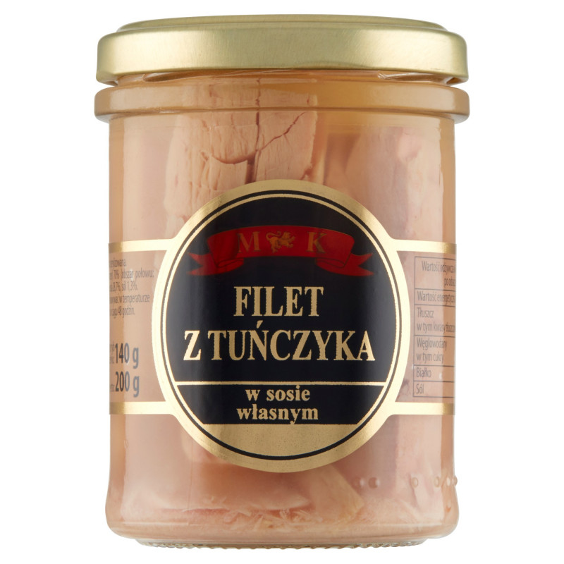 Filet Z Tuńczyka W Oleju Słonecznikowym Mk 0,2 Kg