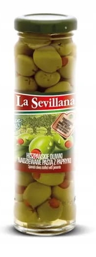 La Sevillana Oliwki Zielone Z Papryką 156 Ml