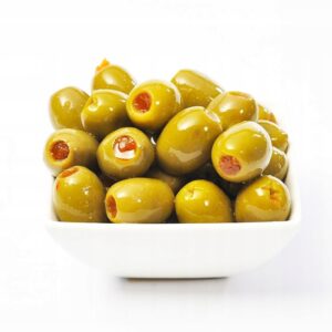 Oliwki Zielone Nadziewane Pastą Paprykową (folia) 170g / 90g